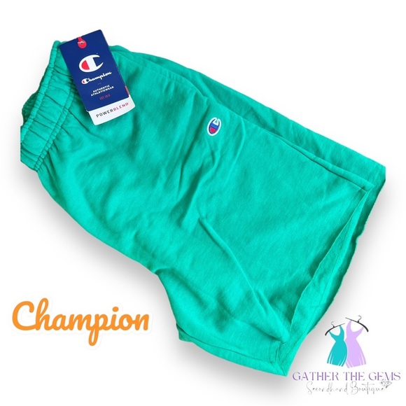Champion Pants - Champion Women’s Green Reef Powerblend Gym Shorts